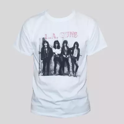 Vtg L.A. Guns Hard Rock Cotton White Full Size Men Women T Shirt • $16.99