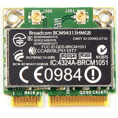 HP Dv7-6000 Dv6-6000 G4 G6 G7 BroadCom BCM94313HMGB Wifi Bluetooth PCI-E Card • $10.99