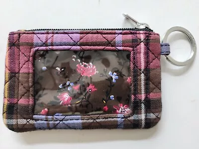 Vera Bradley Small Keychain Wallet ID Change Purse Plaid • $7.99