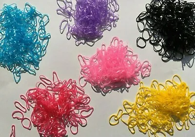 Mini Hair Rubber Bands Elastic For Crafting Ring Rasta Braids Clear Bracelet NEW • $1.58