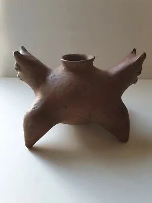 Museum Pre-columbian/ Mayan Two-headed Dog Effigy Vessel Pottery Extremely Rare  • $4500