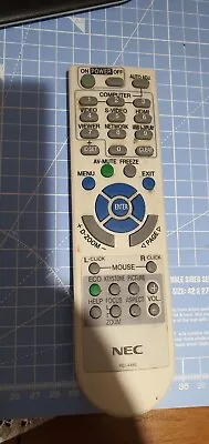NEC RD-448E Genuine Remote Control Used For NEC Projector VT580 VT58 VT575 • £9.99