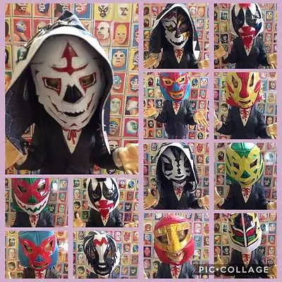 Mexican Wrestlers Lucha Libre MINI MASK 3.5 In Santo Blue Demon Mil Mascaras.... • $8