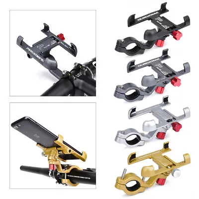 360° Aluminium Motorcycle Handlebar Cell Phone Mount Holder Bicycle GPS Bracket • $13.98