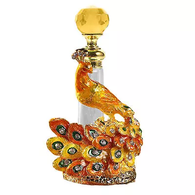 Vintage Perfume Bottle Peafowl Refillable Empty Perfume Bottle Gift  • $16.55