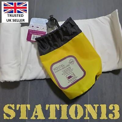 Bed Liner C/w Integral Pillow Case - Sleeping Bag/Single Bed Liner - Hostel Etc • £9.99
