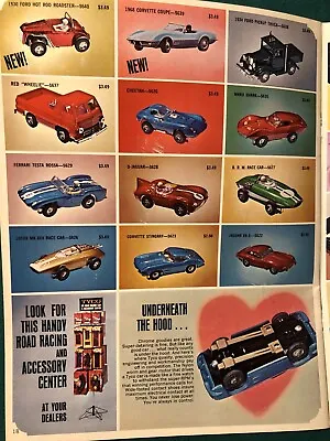 1969 Tyco S HO Slot Car And Train Catalog WHEELIE TRUCK 34 Ford Truck 68 Corvett • $19.99