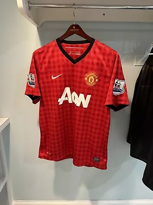 Vintage Manchester United FC Home Shirt # 10 Rooney Jersey Size L • $134.99
