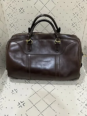 MULHOLLAND Brothers Large Duffle Bag Brown Leather.!! • $250