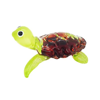 Turtle Hand Blown Blowing Glass Art Sea Animal Fancy Collectibles Gift Decor 3 • $9.09