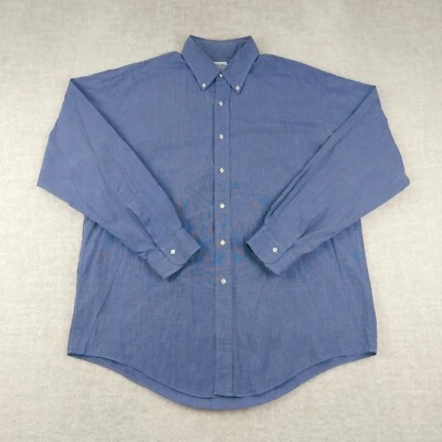 $29.95 • Buy Vtg Brooks Brothers Makers Button Dress Shirt Mens 16.5 - 6 Chambray Made In USA