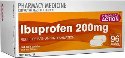 $12.99 • Buy Ibuprofen 200mg 96 Tablets - (Nurofen Generic Tablets)