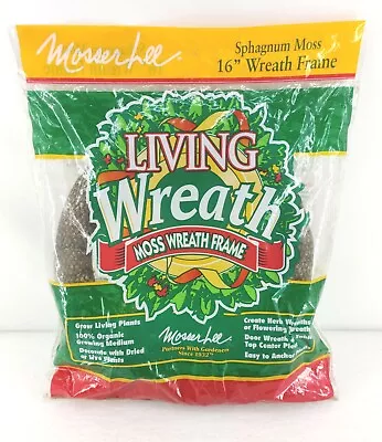 Mosser Lee Kew12b Sphagnum Moss Living 16  Wreath Frame • $24.99