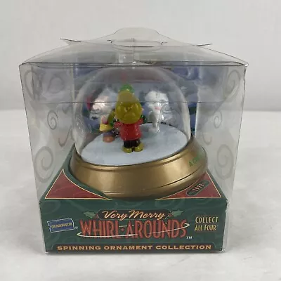 Very Merry Whirl Arounds Spinning Christmas Ornament Charlie Brown Vintage 1999 • $14.95