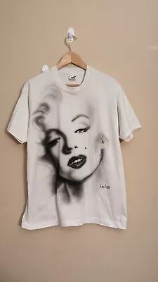 Marilyn Monroe Vintage Airbrushed  1988 T-shirt   Size Xl 23x29 Ultra Rare • $160