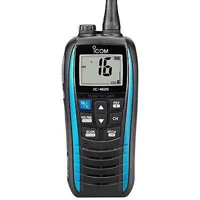 ICOM IC-M25 EURO - Handheld Marine VHF Radio - UK Version - Marine Blue • £171.99