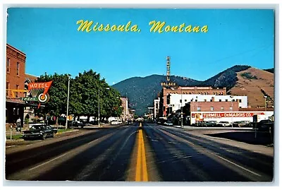 1972 Street Scene College Exterior Building Missoula Montana MT Vintage Postcard • $19.95