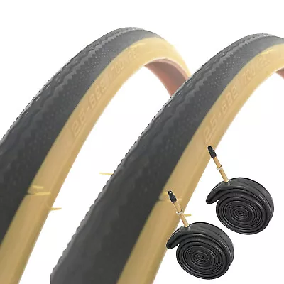 Road Bike Tyres 700 X 25c & Presta Tubes T1216 • $45.99