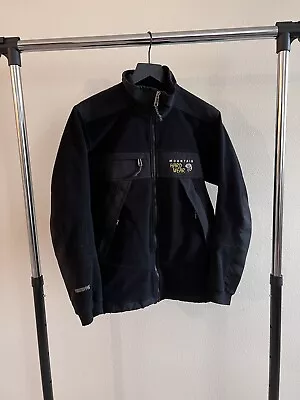 Vintage Mountain Hardwear Jacket Mens S Black Windstopper Fleece Coat Outdoors • $32