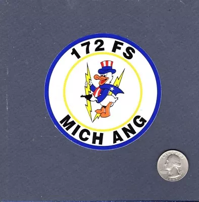 Sticker 172nd FS MI ANG USAF A-10 Thunderbolt Squadron Patch Image • $4.99