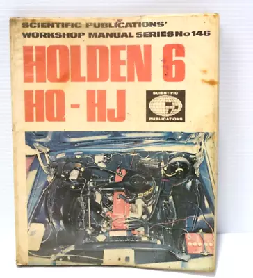 Holden 6 HQ-HJ Service Workshop Manual Vintage 1974 • $14