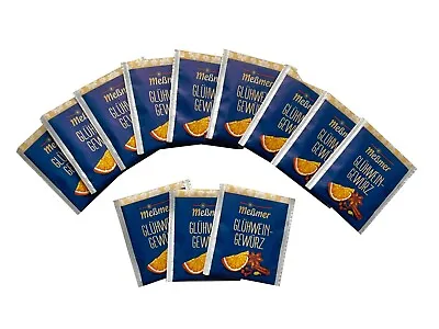 Mulled Wine Spice Sachets X12 German Gluhwein Blend Makes 3 Litres - Flat Packed • £6.95