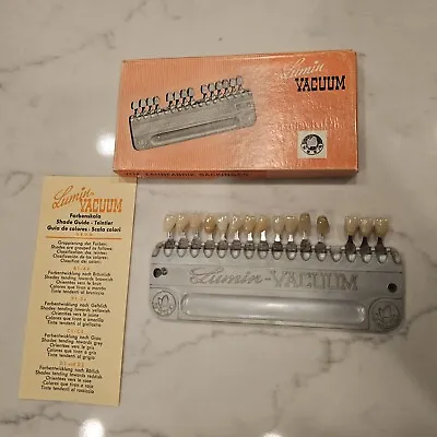 VINTAGE VITAPAN Lumin-VACUUM Dental Lab Porcelain SHADE GUIDE EC Original Box! • $119.88