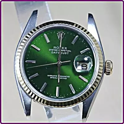 Rolex Ref 16013 18K/SS Datejust Quick Set Automatic Watch With Sapphire Crystal • $3000