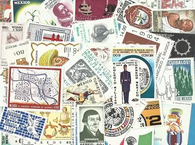 50 Mexico Stamps MNH All Different - Includes Large And Medium Stamps Only • $2.99