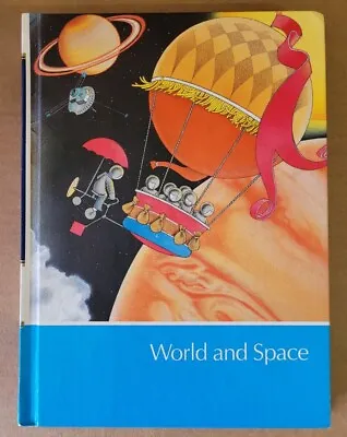 Childcraft WORLD AND SPACE Vol 4 - Vintage Children's Book Encyclopedia Hardcovr • $9.90