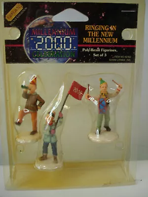 The New Millennium Lemax Village Collection Lot Of 3 Figures 1999 #92362 • $17.99