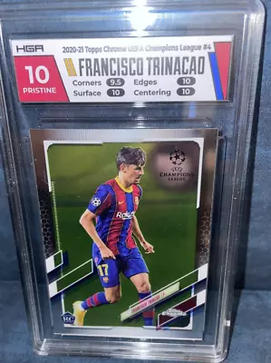 2020-2021 TOPPS CHROME UEFA CHAMPIONS FRANCISCO TRINACAO HGA 10 Pristine ⚽️ Rare • $39.99