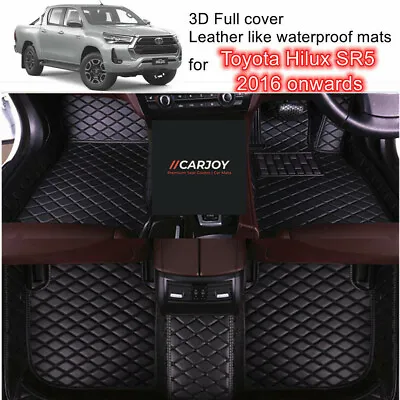 3D Shape Customized Waterproof Car Floor Mats For Toyota Hilux SR5 2016 - 2023 • $130.50