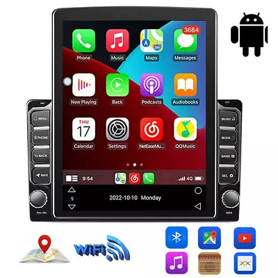 10.1  2 Din Car Stereo Radio Android 11 GPS WiFi Vertical Touch Screen FM Player • $99.99