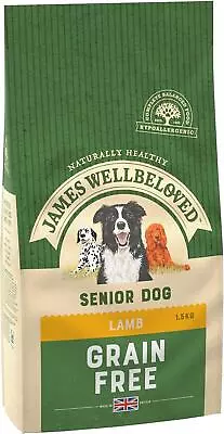 James Wellbeloved - Grain Free Dry Senior Dog Food - Lamb & Vegetables - 1.5kg • £21.49