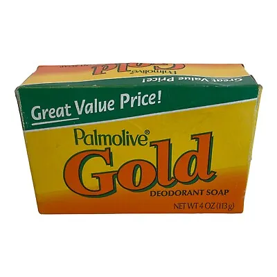 Vintage Palmolive Gold Deodorant Soap 3.2 Oz 1 Bar Factory Sealed • £5.79