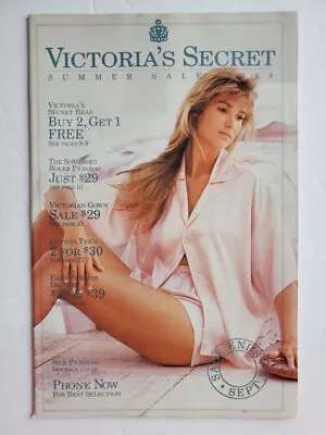 Victoria's Secret SUMMER SALE 1988 Catalog Jill Goodacre Alexandra Brochen SEXY • $49.99