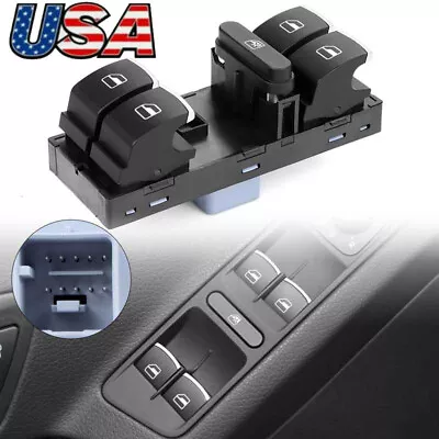 Front Left Power Window Master Control Switch For VW Tiguan Golf Jetta Passat • $11.58