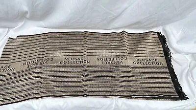 NWT Gianni Versace Wool Scarf Made In Italy Beige • $89.99