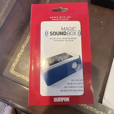 Sunpak Magic Sound Box For Smartphones Wireless Speaker Portable Black Brand New • $12.90