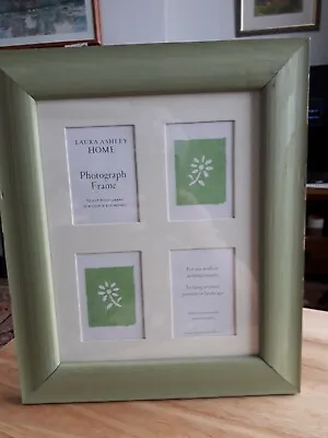 LAURA ASHLEY HOME Wooden Green Picture Frame – For 20 X 25 Cm/8”x10” Photo - NEW • £12