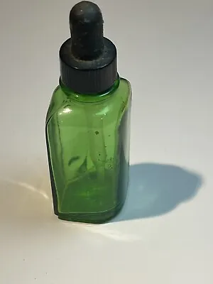 Vintage Green Medicine Eye Dropper With Rubber Dropper • $8
