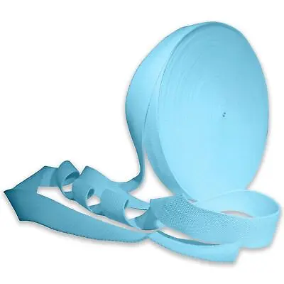 Light Blue 25mm Cotton Webbing Tape Strapping 1 Inch Belt Strap Bag Making Apron • £3.49