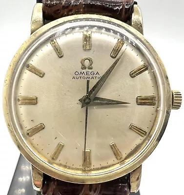 Vintage 1950s 10k Gold Filled Omega Automatic Cal.550 17j Watch • $80