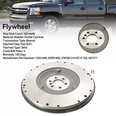 Small Block 168-Tooth Flywheel Fit GM Fits Chevy 4.8 5.3 6.0L GEN III IV LS SWAP • $109.61