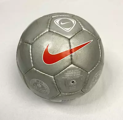 Vintage Nike Soccer Ball Size 3 Silver Rare Mini Ball • $18.74