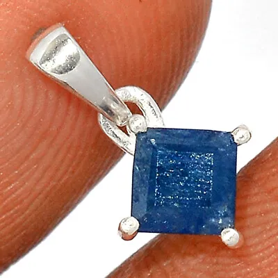 Treated Sapphire - India 925 Sterling Silver Pendant Jewelry CP16821 • $0.99