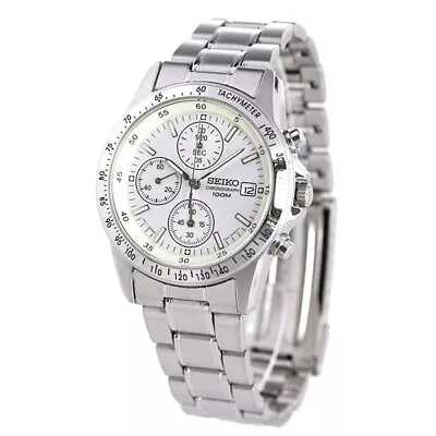 SEIKO Chronograph SND363PC Silver Men's Watch • $95