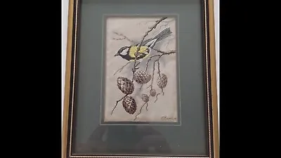 £5 • Buy J J Cash Jacquard Loom Artistry Great Tit Picture Small