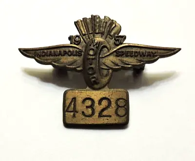 Indy 500 Bronze Pit Badge 1957 #4328 • $85